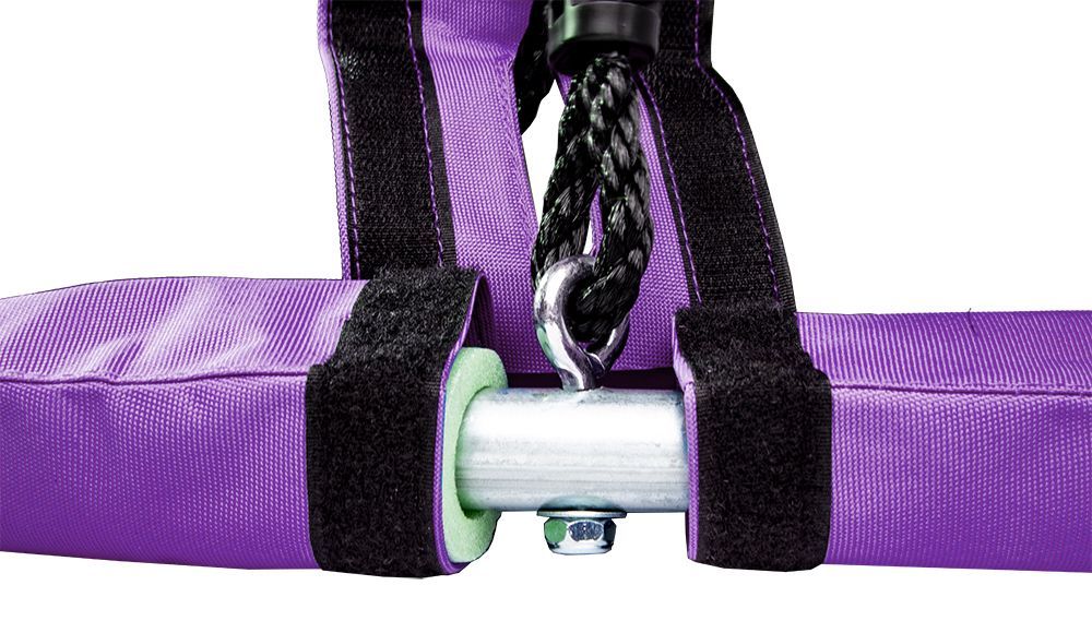 Dārza šūpoles Bocianie Gniazdo XL, 100 cm, 150 kg, daudzkrāsainas, krāsainas karodziņi