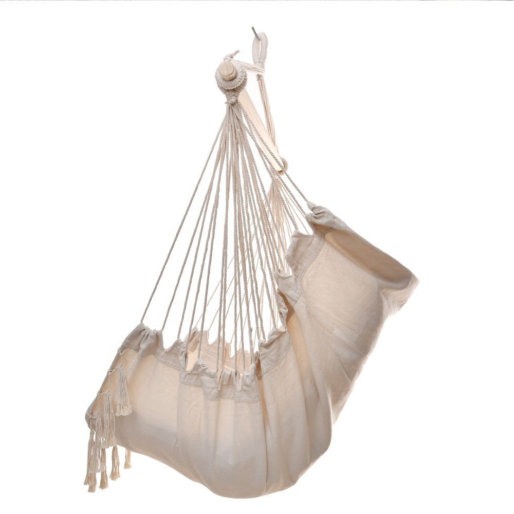 Dārza šūpoles, Brazīlijas piekārtais krēsls ar spilveniem 130 kg, smilškrāsas