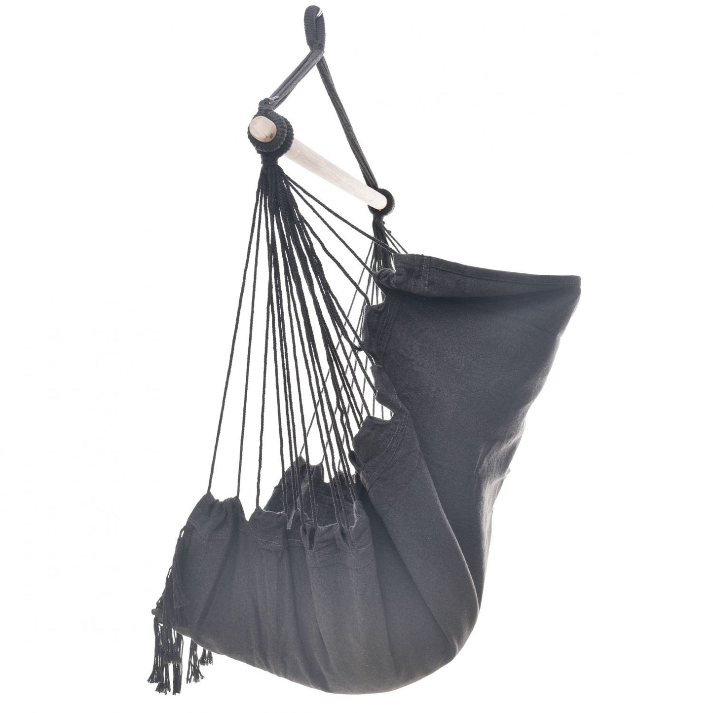 Dārza šūpoles, Brazīlijas piekārtais krēsls ar spilveniem 130 kg grafīta krāsā