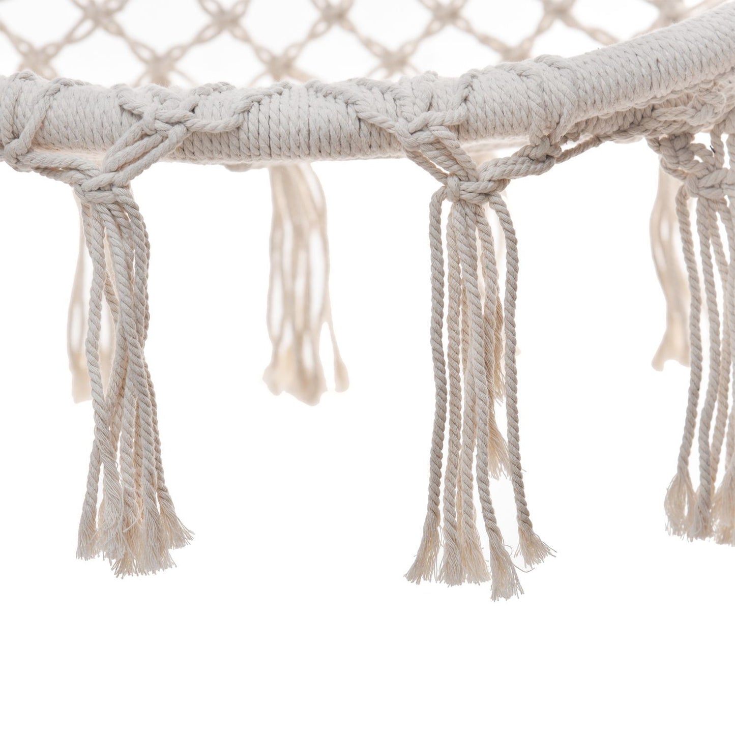 Atvērtā tipa dārza šūpoles, piekārtais krēsls, stārķu ligzda 150 kg, smilškrāsas