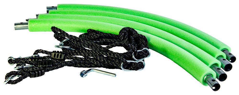 Dārza šūpoles Bocianie Gniazdo XL, 100 cm, 150 kg, daudzkrāsainas, krāsainas karodziņi